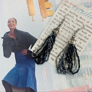 ❤️ SALE!! **Beaded Fringe Loop Earrings**